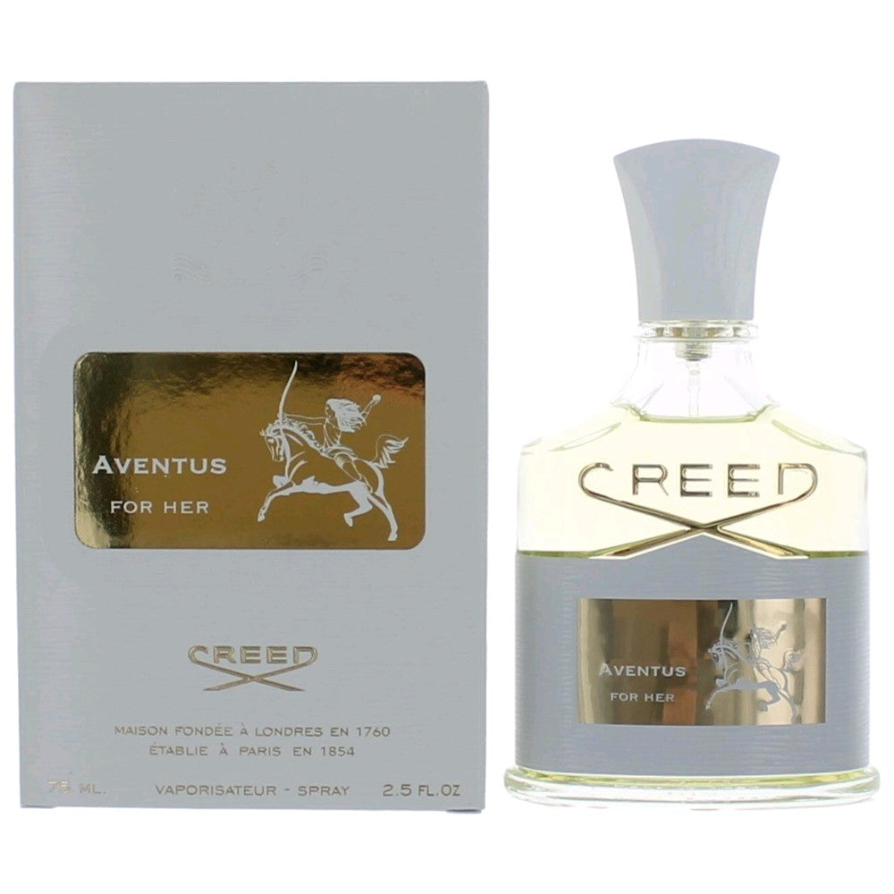 Bottle of Aventus For Her by Creed, 2.5 oz Millesime Eau De Parfum Spray for Women